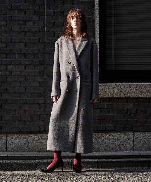 JOSE MOON(ジョゼムーン)の「CLASSIC DUBLE COAT/クラシックダブルコート(チェスターコート・レディース・グレー/ブラック/イエロー系その他・36/38)」の18枚目の写真