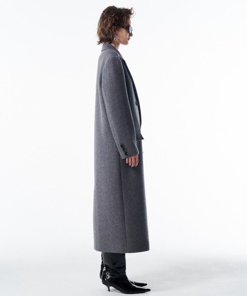 JOSE MOON(ジョゼムーン)の「CLASSIC DUBLE COAT/クラシックダブルコート(チェスターコート・レディース・グレー/ブラック/イエロー系その他・36/38)」の21枚目の写真