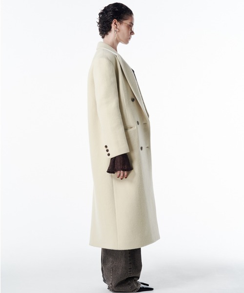 JOSE MOON(ジョゼムーン)の「CLASSIC DUBLE COAT/クラシックダブルコート(チェスターコート・レディース・グレー/ブラック/イエロー系その他・36/38)」の16枚目の写真