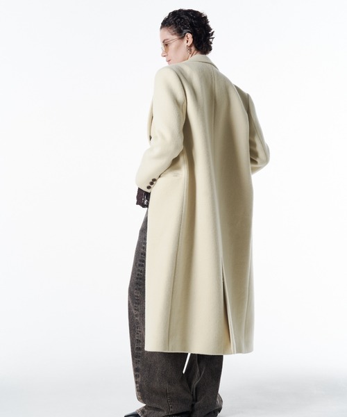 JOSE MOON(ジョゼムーン)の「CLASSIC DUBLE COAT/クラシックダブルコート(チェスターコート・レディース・グレー/ブラック/イエロー系その他・36/38)」の5枚目の写真