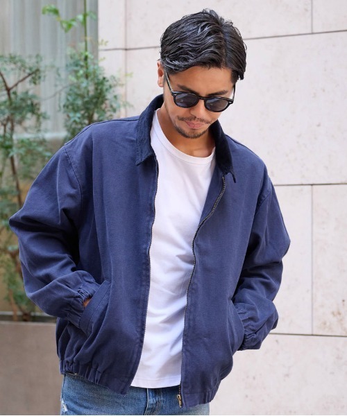 CavariA(キャバリア)の「『CavariA/キャバリア』ダックジップJKT(ブルゾン・メンズ・キャメル/ネイビー・M/L)」の2枚目の写真