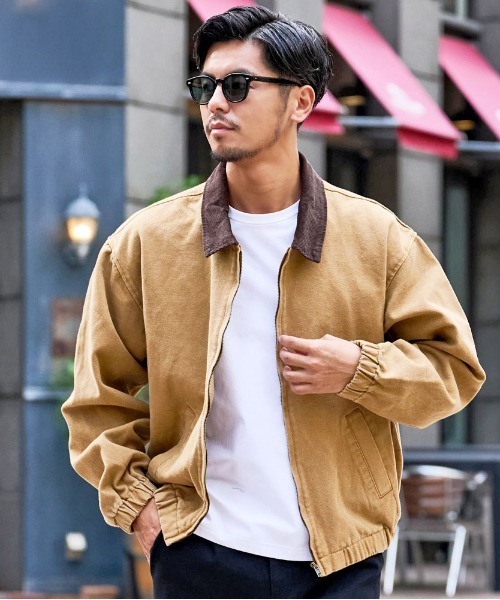 CavariA(キャバリア)の「『CavariA/キャバリア』ダックジップJKT(ブルゾン・メンズ・キャメル/ネイビー・M/L)」の1枚目の写真