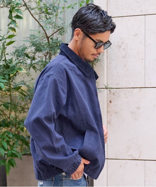 CavariA(キャバリア)の「『CavariA/キャバリア』ダックジップJKT(ブルゾン・メンズ・キャメル/ネイビー・M/L)」の4枚目の写真
