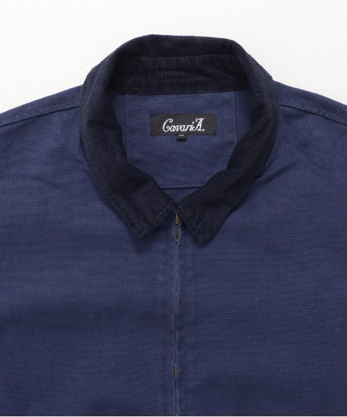 CavariA(キャバリア)の「『CavariA/キャバリア』ダックジップJKT(ブルゾン・メンズ・キャメル/ネイビー・M/L)」の11枚目の写真