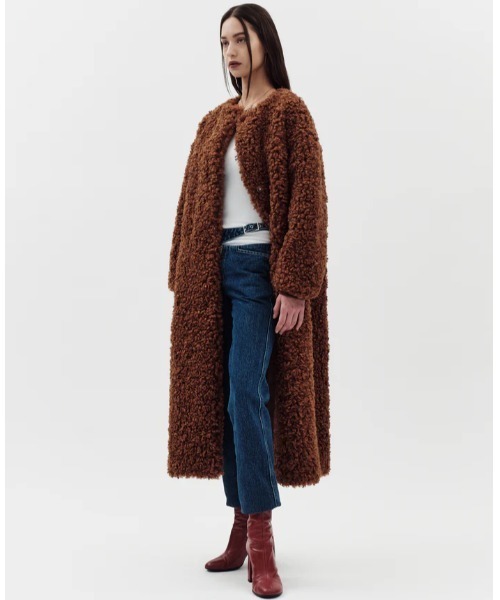 jakke（ジャッキー）の「ARC COAT（その他アウター・レディース・クリーム/ブラウン・S）」の4枚目の写真