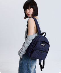 CHECKER PADDED MINI BACKPACK NAVY CHECK
