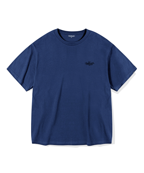 GRANDIOSITY(グランディオシティ)の「グラフィティロゴオーバーサイズ半袖Tシャツ(ブルーネイビー)(Tシャツ/カットソー・メンズ・その他・FREE)」の2枚目の写真