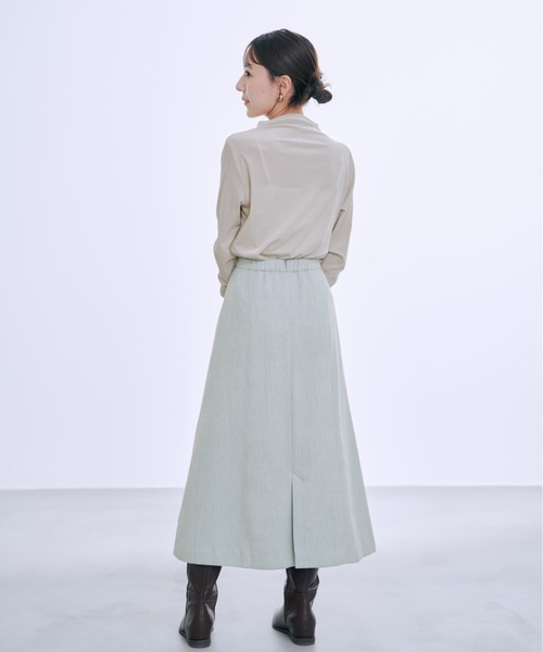 COHINA(コヒナ)の「シアーベロアギャザースリーブトップス 【低身長・小柄女性】(Tシャツ/カットソー・レディース・グレー/ブラック/ホワイト・ONE SIZE)」の16枚目の写真