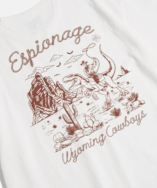 ESPIONAGE（エスピオナジ）の「Wyoming Cowboys Heavyweight Tee Off White（Tシャツ/カットソー・レディース・その他・LARGE/MEDIUM/X-LARGE）」の6枚目の写真