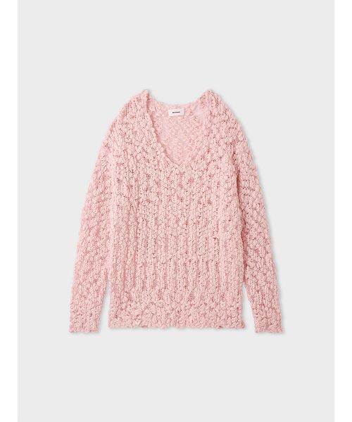 オーバーサイズVネックチャンキーニット（ニット/セーター