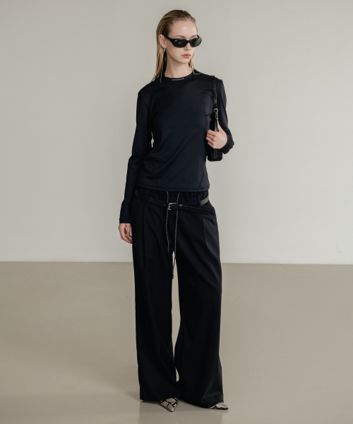 SSIN AND LEE(シンアンドリー)の「(W) アクティブロングスリーブジャージトップ ブラック(Tシャツ/カットソー・レディース・その他・F)」の13枚目の写真