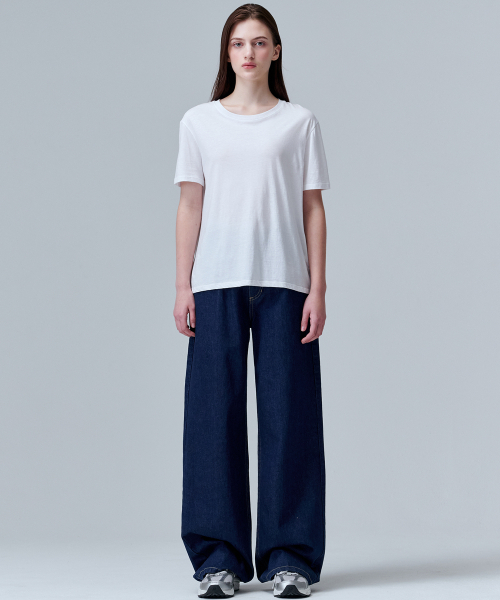 MALOUPE(マロップ)の「5201 シグネチャーコットンTシャツ (ホワイト)(Tシャツ/カットソー・レディース・ホワイト・FREE)」の4枚目の写真
