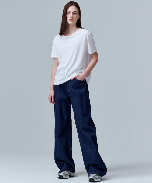 MALOUPE(マロップ)の「5201 シグネチャーコットンTシャツ (ホワイト)(Tシャツ/カットソー・レディース・ホワイト・FREE)」の5枚目の写真