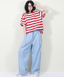 VINTAGE DENIM WIDE PANTS LIGHT BLUE