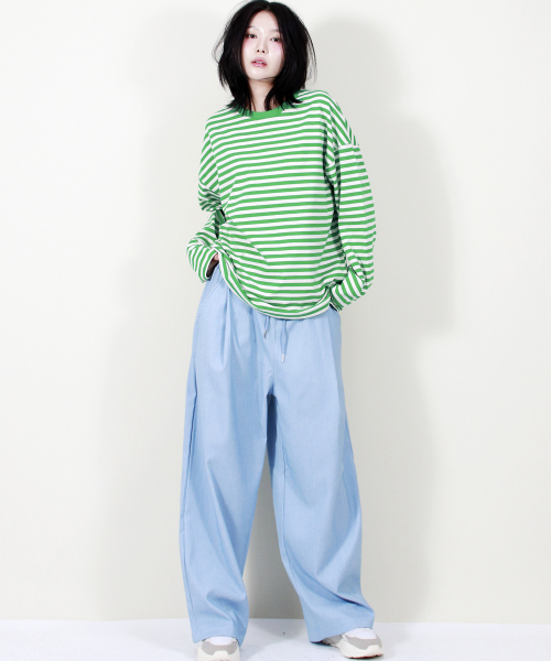 DEMARC(ドゥマーク)の「VINTAGE DENIM WIDE PANTS LIGHT BLUE(スラックス・レディース・その他・MEDIUM/LARGE)」の5枚目の写真