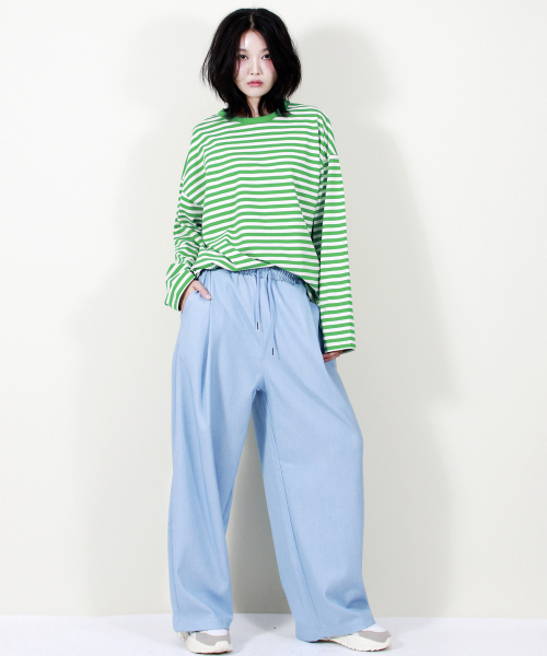 DEMARC(ドゥマーク)の「VINTAGE DENIM WIDE PANTS LIGHT BLUE(スラックス・レディース・その他・MEDIUM/LARGE)」の6枚目の写真