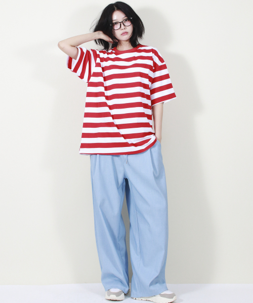 DEMARC(ドゥマーク)の「VINTAGE DENIM WIDE PANTS LIGHT BLUE(スラックス・レディース・その他・MEDIUM/LARGE)」の8枚目の写真