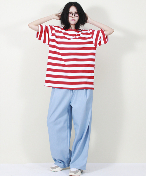 DEMARC(ドゥマーク)の「VINTAGE DENIM WIDE PANTS LIGHT BLUE(スラックス・レディース・その他・MEDIUM/LARGE)」の9枚目の写真