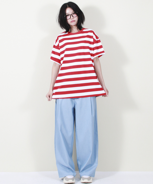DEMARC(ドゥマーク)の「VINTAGE DENIM WIDE PANTS LIGHT BLUE(スラックス・レディース・その他・MEDIUM/LARGE)」の10枚目の写真