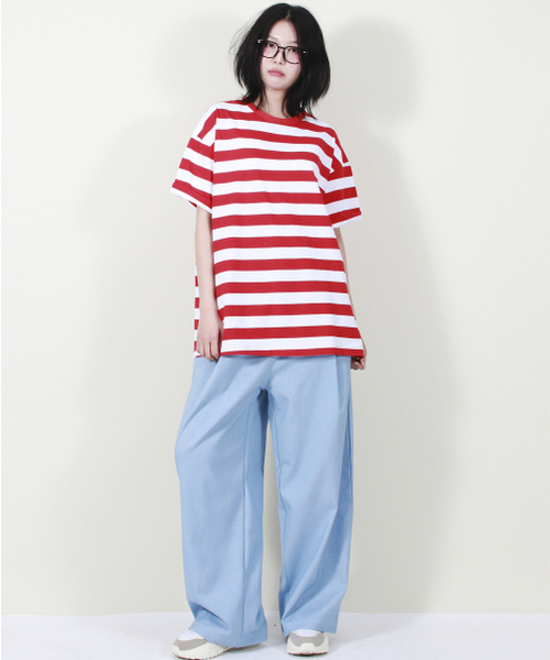 DEMARC(ドゥマーク)の「VINTAGE DENIM WIDE PANTS LIGHT BLUE(スラックス・レディース・その他・MEDIUM/LARGE)」の11枚目の写真