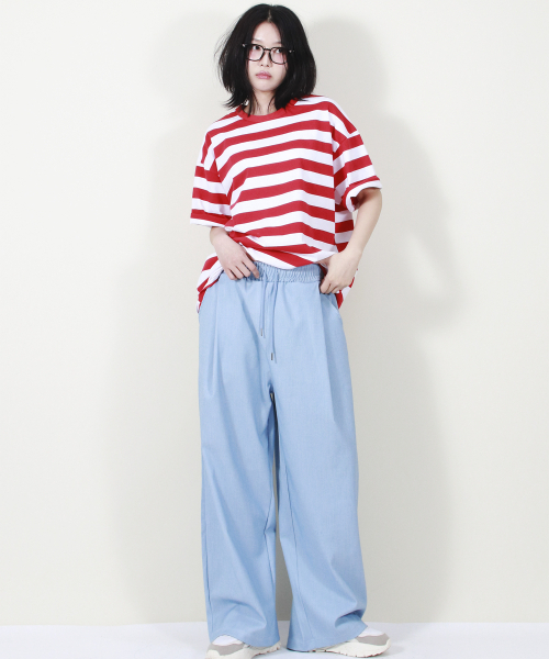 DEMARC(ドゥマーク)の「VINTAGE DENIM WIDE PANTS LIGHT BLUE(スラックス・レディース・その他・MEDIUM/LARGE)」の13枚目の写真