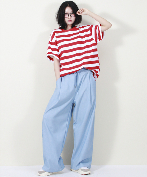 DEMARC(ドゥマーク)の「VINTAGE DENIM WIDE PANTS LIGHT BLUE(スラックス・レディース・その他・MEDIUM/LARGE)」の16枚目の写真