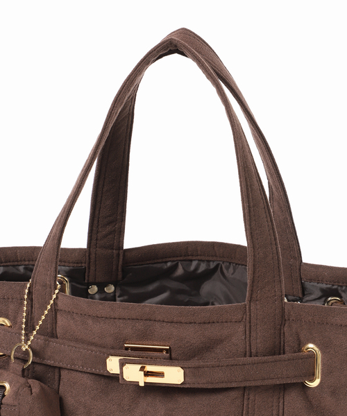 追加2》別注【SITA PARANTICA】スエードライク チャームツキトートM