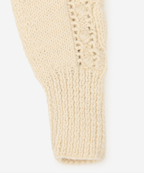 crinkle crinkle crinkle（クリンクルクリンクルクリンクル）の「crinkle crinkle crinkle | ポップコーン ハンドニットカーディガン WOMEN（カーディガン/ボレロ・レディース・オフホワイト・F）」の5枚目の写真