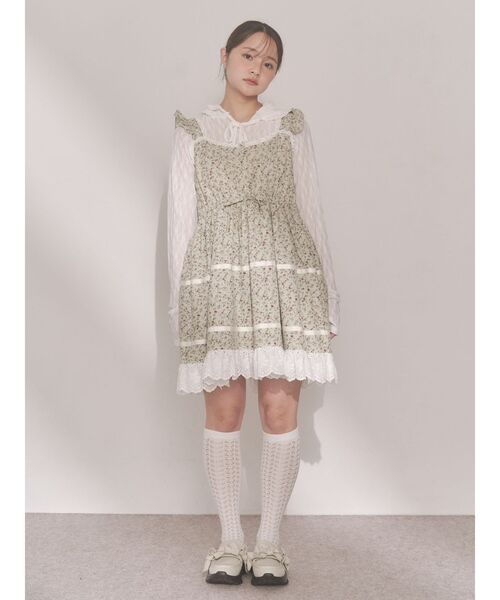 merry jenny（メリージェニー）の「ribbonプラットフォームスニーカー（スニーカー・レディース・ブラック/アイボリー・LARGE/MEDIUM）」の14枚目の写真