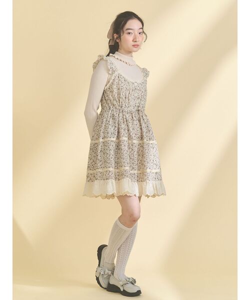 merry jenny（メリージェニー）の「ribbonプラットフォームスニーカー（スニーカー・レディース・ブラック/アイボリー・LARGE/MEDIUM）」の20枚目の写真