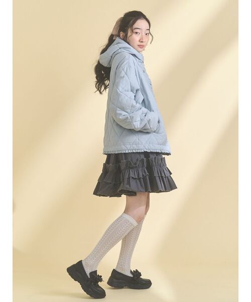 merry jenny（メリージェニー）の「ribbonプラットフォームスニーカー（スニーカー・レディース・ブラック/アイボリー・LARGE/MEDIUM）」の21枚目の写真