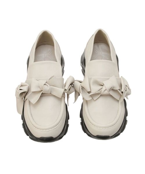 merry jenny（メリージェニー）の「ribbonプラットフォームスニーカー（スニーカー・レディース・ブラック/アイボリー・LARGE/MEDIUM）」の8枚目の写真