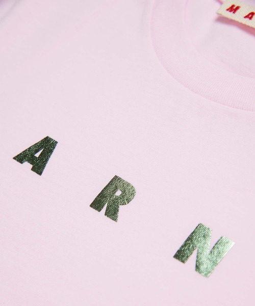 MARNI(マルニ)の「MARNI(マルニ)Kids & Junior ブランドロゴ半袖Tシャツカットソー(Tシャツ/カットソー・キッズ・ライトピンク・8Y/10Y/12Y/14Y)」の4枚目の写真