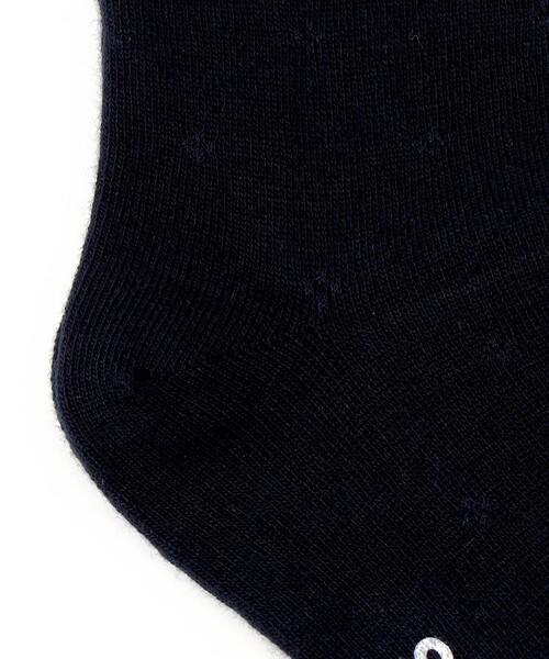 SHIPS（シップス）の「SHIPS KIDS:セレモニー ガールズ リボン付き ハイソックス（ソックス/靴下・キッズ・ネイビー/ホワイト・MEDIUM/LARGE/SMALL）」の4枚目の写真