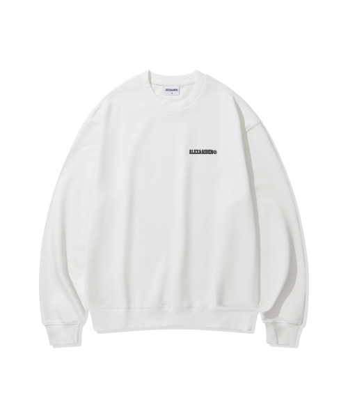ALEXNAIDEN(アレックスエンエイデン)の「スモールロゴスウェット(オフホワイト)(スウェット・メンズ・アイボリー・SMALL/MEDIUM/LARGE/X-LARGE)」の1枚目の写真