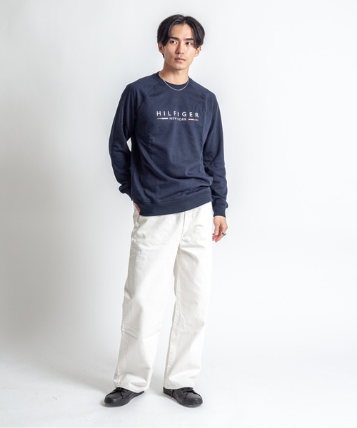 TOMMY HILFIGER(トミーヒルフィガー)の「【TOMMY HILFIGER】スウェット プルオーバー 薄手 部屋着(スウェット・メンズ・ネイビー/ワインレッド・L/XL/M)」の8枚目の写真