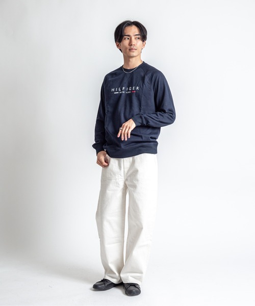 TOMMY HILFIGER(トミーヒルフィガー)の「【TOMMY HILFIGER】スウェット プルオーバー 薄手 部屋着(スウェット・メンズ・ネイビー/ワインレッド・L/XL/M)」の10枚目の写真