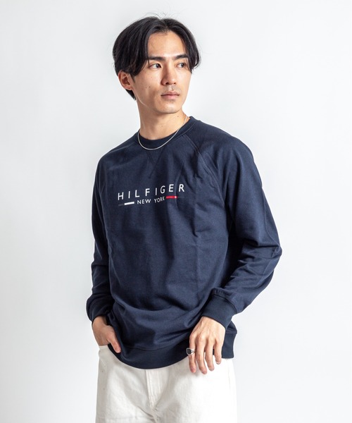 TOMMY HILFIGER(トミーヒルフィガー)の「【TOMMY HILFIGER】スウェット プルオーバー 薄手 部屋着(スウェット・メンズ・ネイビー/ワインレッド・L/XL/M)」の5枚目の写真