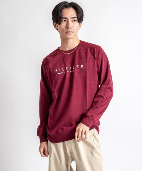 TOMMY HILFIGER(トミーヒルフィガー)の「【TOMMY HILFIGER】スウェット プルオーバー 薄手 部屋着(スウェット・メンズ・ネイビー/ワインレッド・L/XL/M)」の12枚目の写真