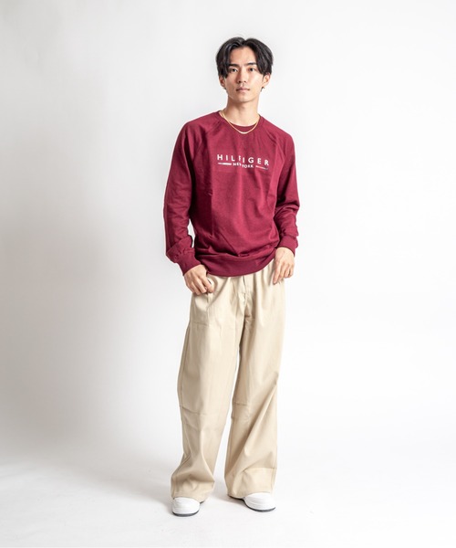 TOMMY HILFIGER(トミーヒルフィガー)の「【TOMMY HILFIGER】スウェット プルオーバー 薄手 部屋着(スウェット・メンズ・ネイビー/ワインレッド・L/XL/M)」の16枚目の写真