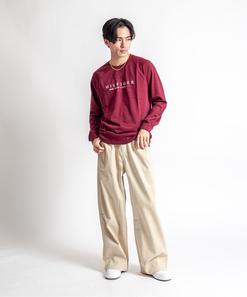 TOMMY HILFIGER(トミーヒルフィガー)の「【TOMMY HILFIGER】スウェット プルオーバー 薄手 部屋着(スウェット・メンズ・ネイビー/ワインレッド・L/XL/M)」の17枚目の写真