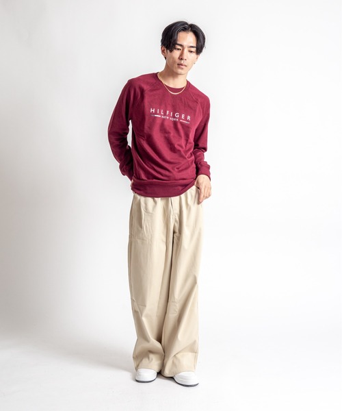TOMMY HILFIGER(トミーヒルフィガー)の「【TOMMY HILFIGER】スウェット プルオーバー 薄手 部屋着(スウェット・メンズ・ネイビー/ワインレッド・L/XL/M)」の18枚目の写真