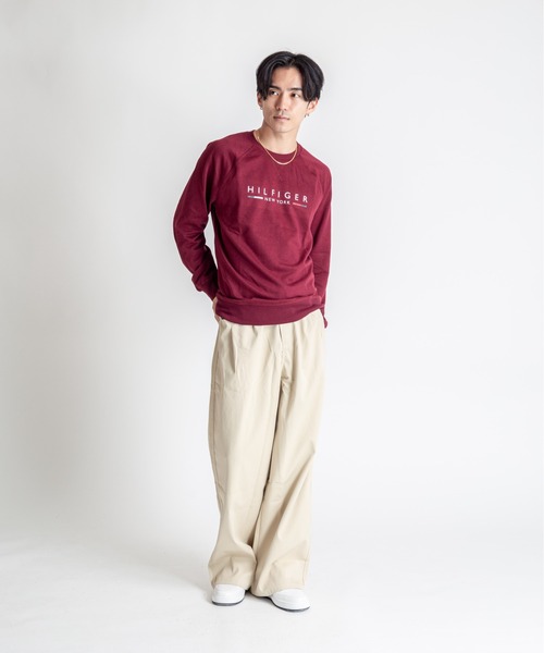 TOMMY HILFIGER(トミーヒルフィガー)の「【TOMMY HILFIGER】スウェット プルオーバー 薄手 部屋着(スウェット・メンズ・ネイビー/ワインレッド・L/XL/M)」の19枚目の写真