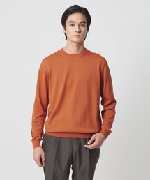 UNITED ARROWS | コットン ハイゲージ クルーネック ニット(ニット/セーター)