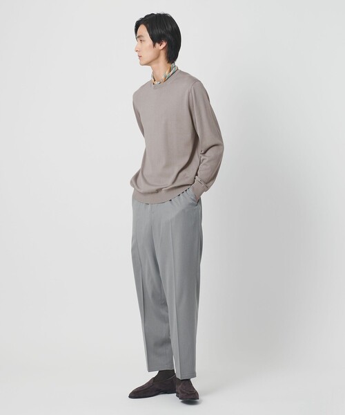 UNITED ARROWS(ユナイテッドアローズ)の「コットン ハイゲージ クルーネック ニット(ニット/セーター・メンズ・ライトグレー/オレンジ/コバルトブルー/ネイビー・M/XL/L/S)」の22枚目の写真