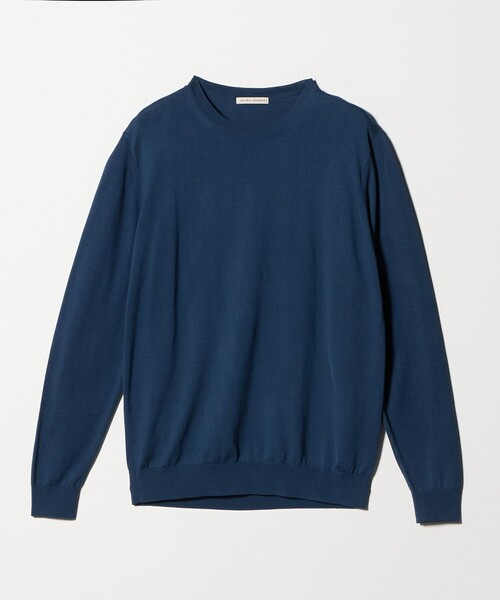 UNITED ARROWS(ユナイテッドアローズ)の「コットン ハイゲージ クルーネック ニット(ニット/セーター・メンズ・ライトグレー/オレンジ/コバルトブルー/ネイビー・M/XL/L/S)」の12枚目の写真