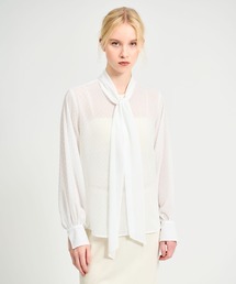 ESTNATION｜エストネーションのシャツ/ブラウス（ボウタイ襟）通販