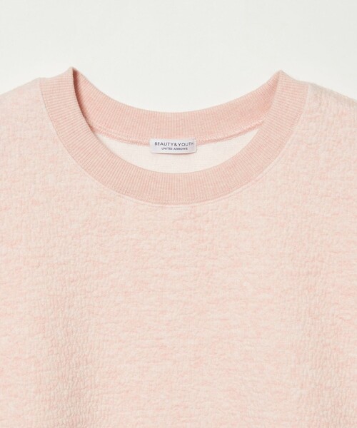 BEAUTY&YOUTH UNITED ARROWS（ビューティーアンドユースユナイテッドアローズ）の「【WEB限定】ブリスター ジャガード スウェット（スウェット・メンズ・グレー/ライトピンク/ブラック/ホワイト・L/M/S）」の6枚目の写真