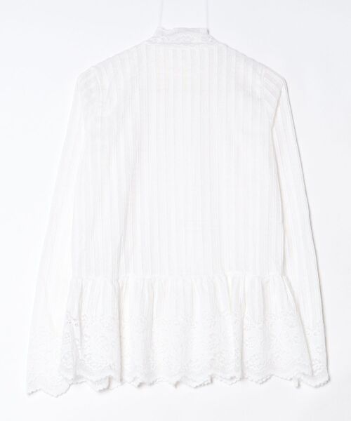 gossip!ロサンゼルス(ゴシップロサンゼルス)の「裾フリル レーストップス(Tシャツ/カットソー・レディース・オフホワイト・FREE)」の2枚目の写真