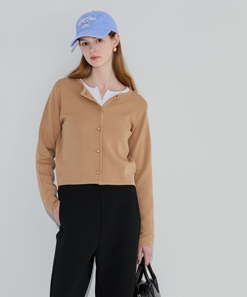 coca（coca）（コカ）の「ウォッシュ加工ロゴ刺繍キャップ（キャップ・レディース・ブルー/ベージュ・ONE SIZE）」の10枚目の写真